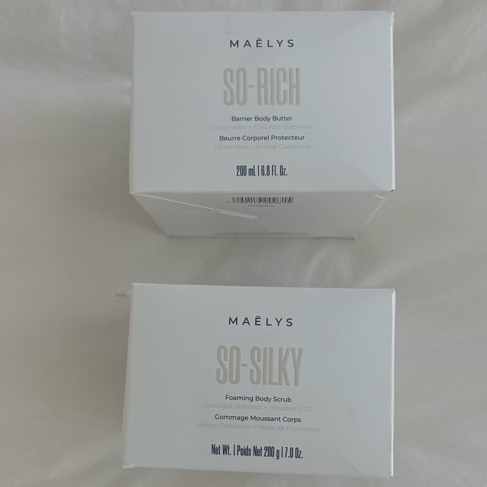 MAELYS SO-RICH & SO-SILKY Body Care Duo — brand new never opened